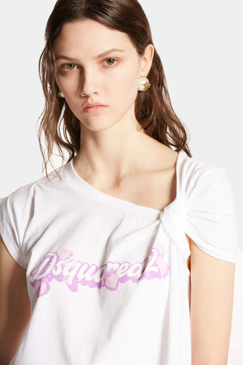 Dsquared2 Logo Printed Crewneck T-Shirt