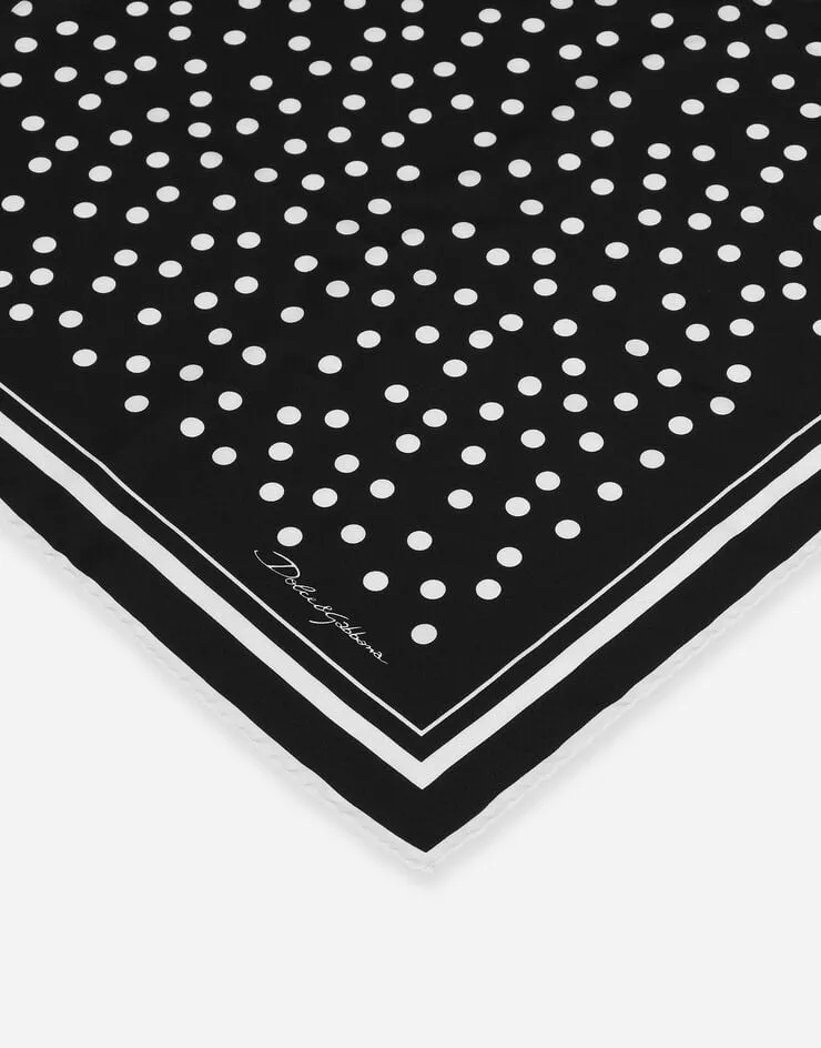 Dolce & Gabbana Polka Dot Printed Scarf