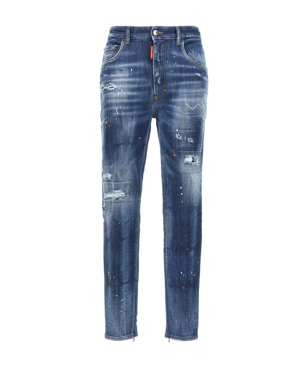 Dsquared2 Distressed Tapered Jeans