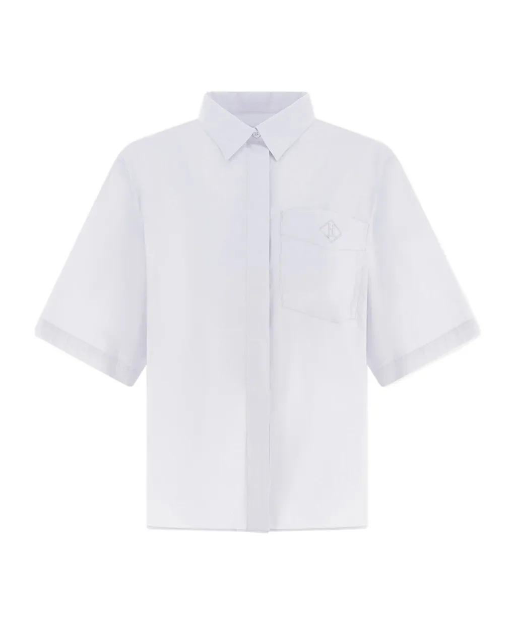 Herno Logo Embroidered Short-Sleeved Shirt