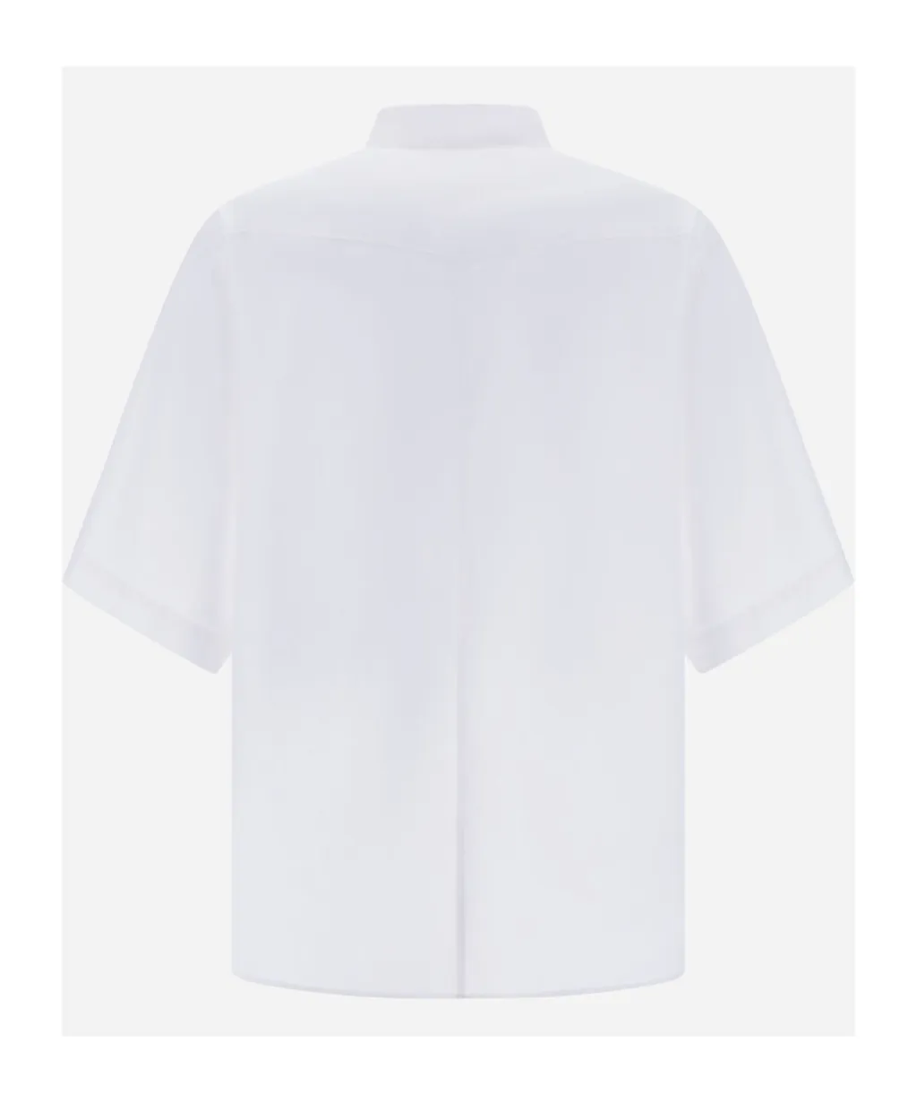 Herno Logo Embroidered Short-Sleeved Shirt