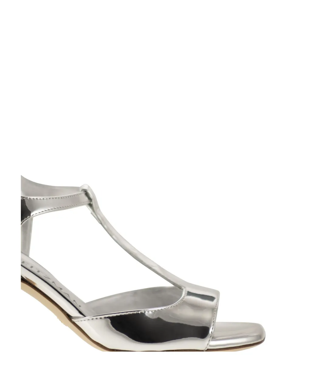 Stuart Weitzman Flareblock Mirrored Effect Sandals