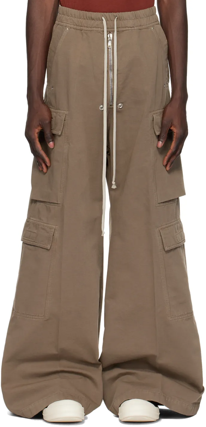 Rick Owens Drkshdw Jumbo Belas Drawstring Cargo Trousers