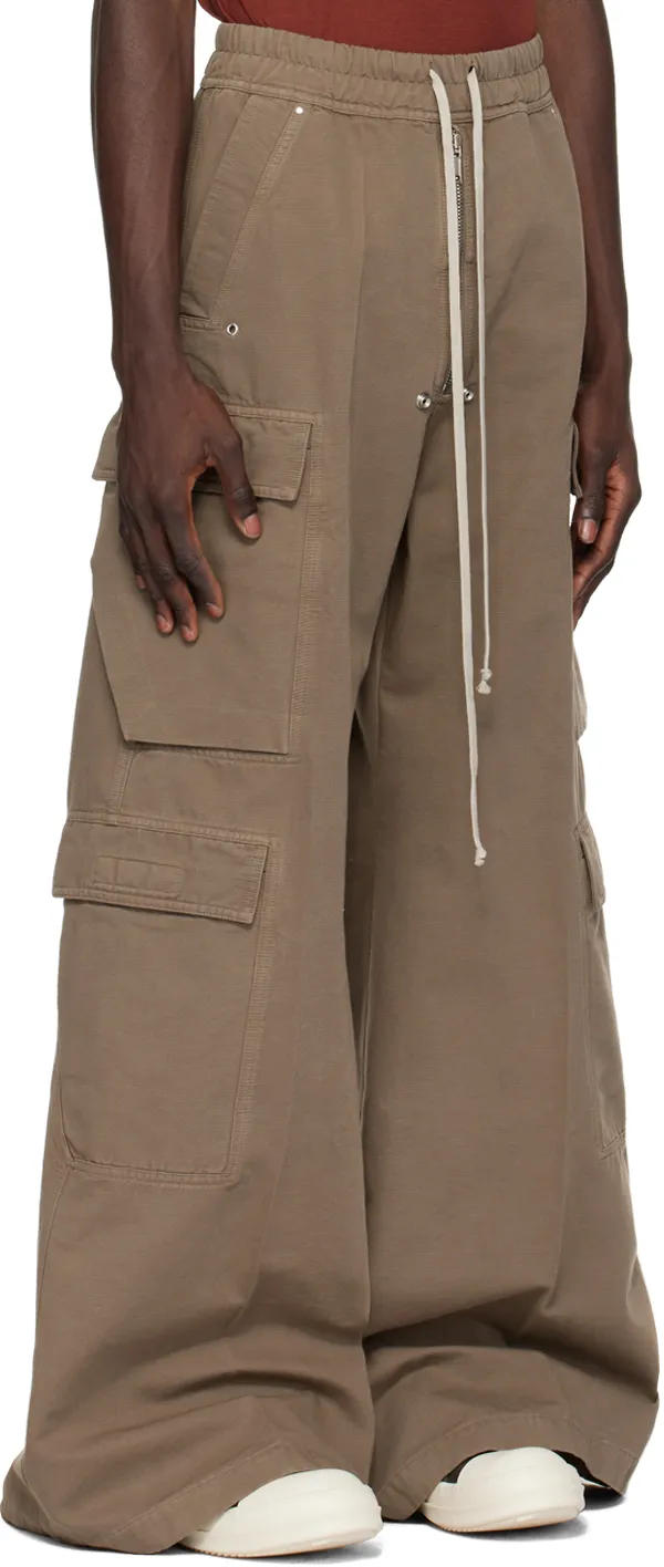 Rick Owens Drkshdw Jumbo Belas Drawstring Cargo Trousers