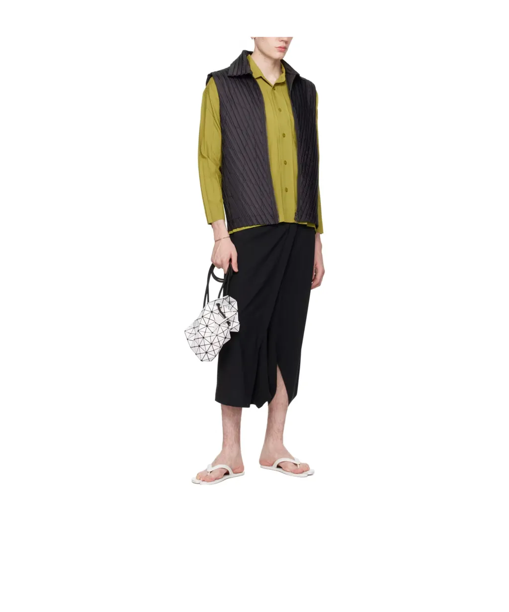 Bao Bao Issey Miyake Geometric-Panelled Drawstring Bucket Bag