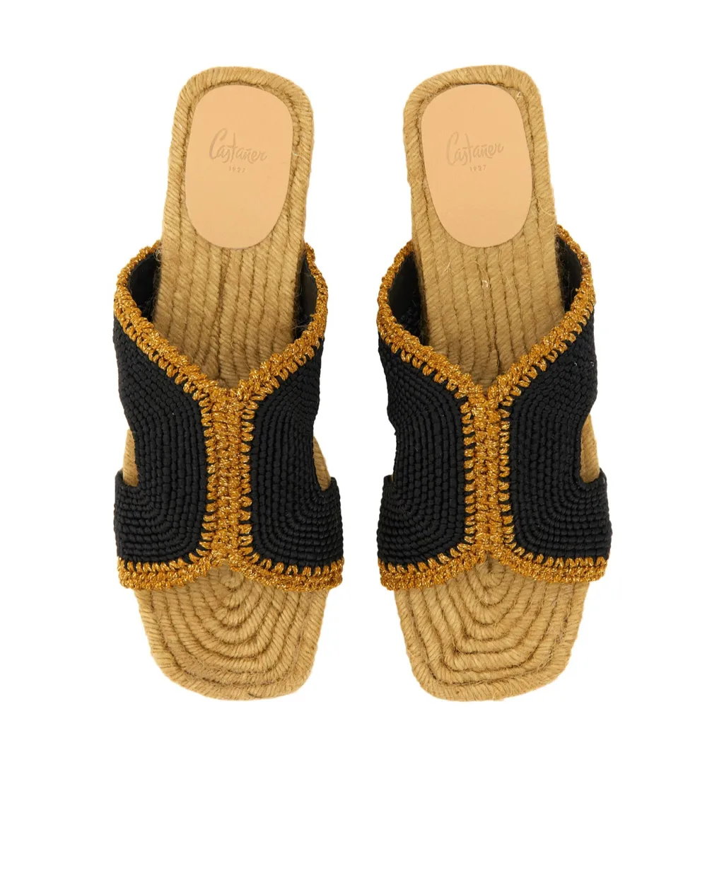 Castaer Pura Braided Strap Flat Sandals