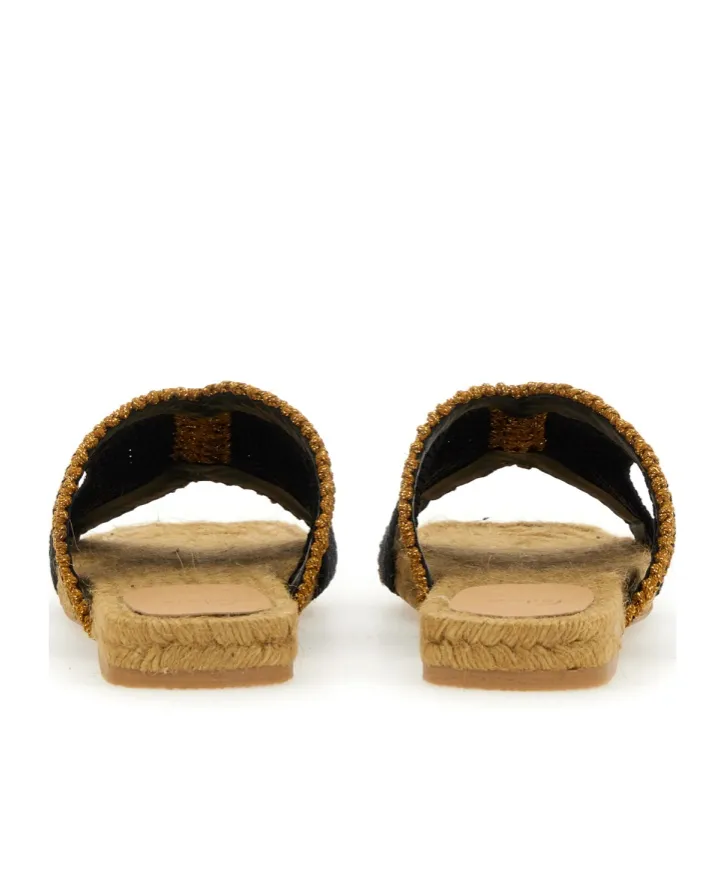 Castaer Pura Braided Strap Flat Sandals