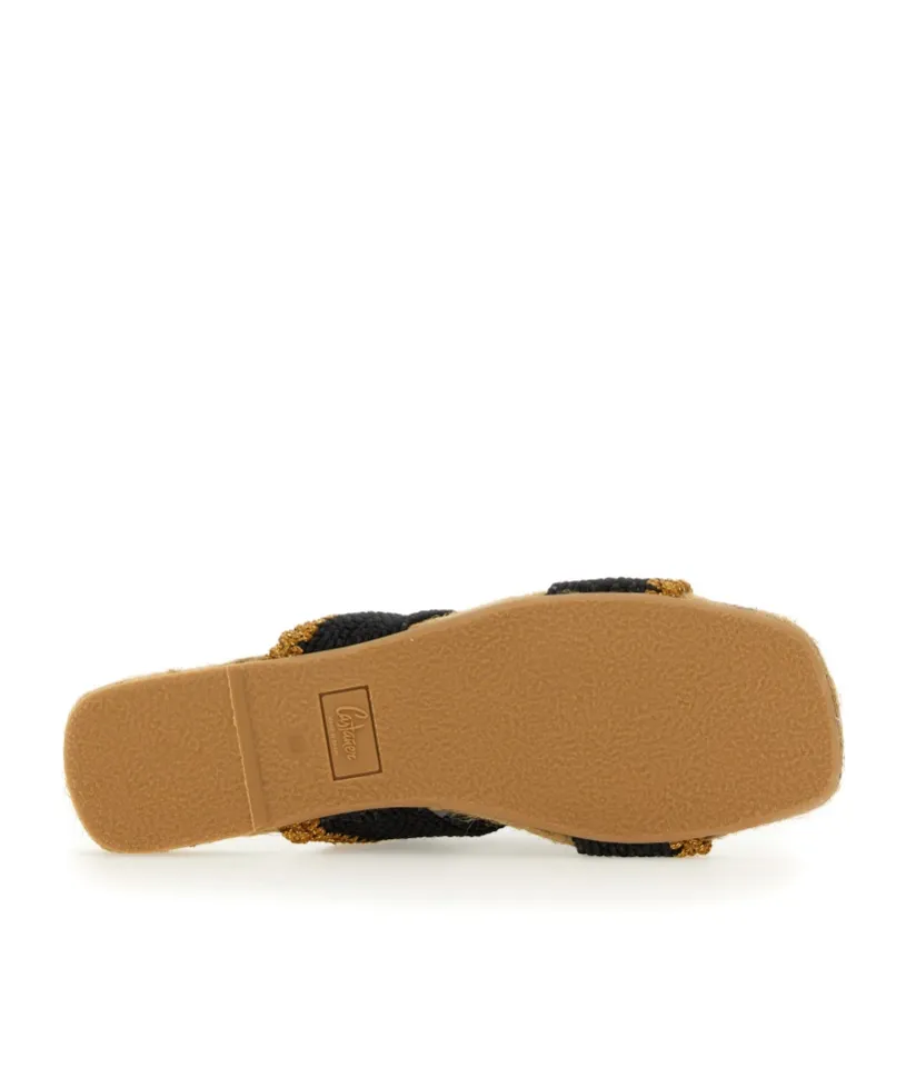 Castaer Pura Braided Strap Flat Sandals