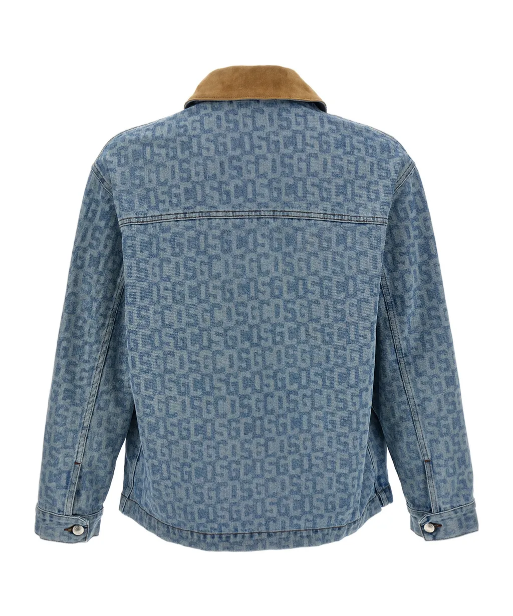 Gcds Monogram Denim Harrington Jacket