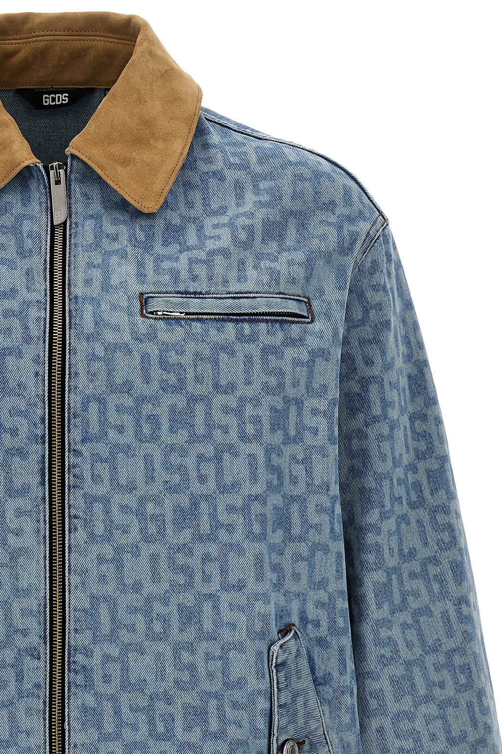 Gcds Monogram Denim Harrington Jacket