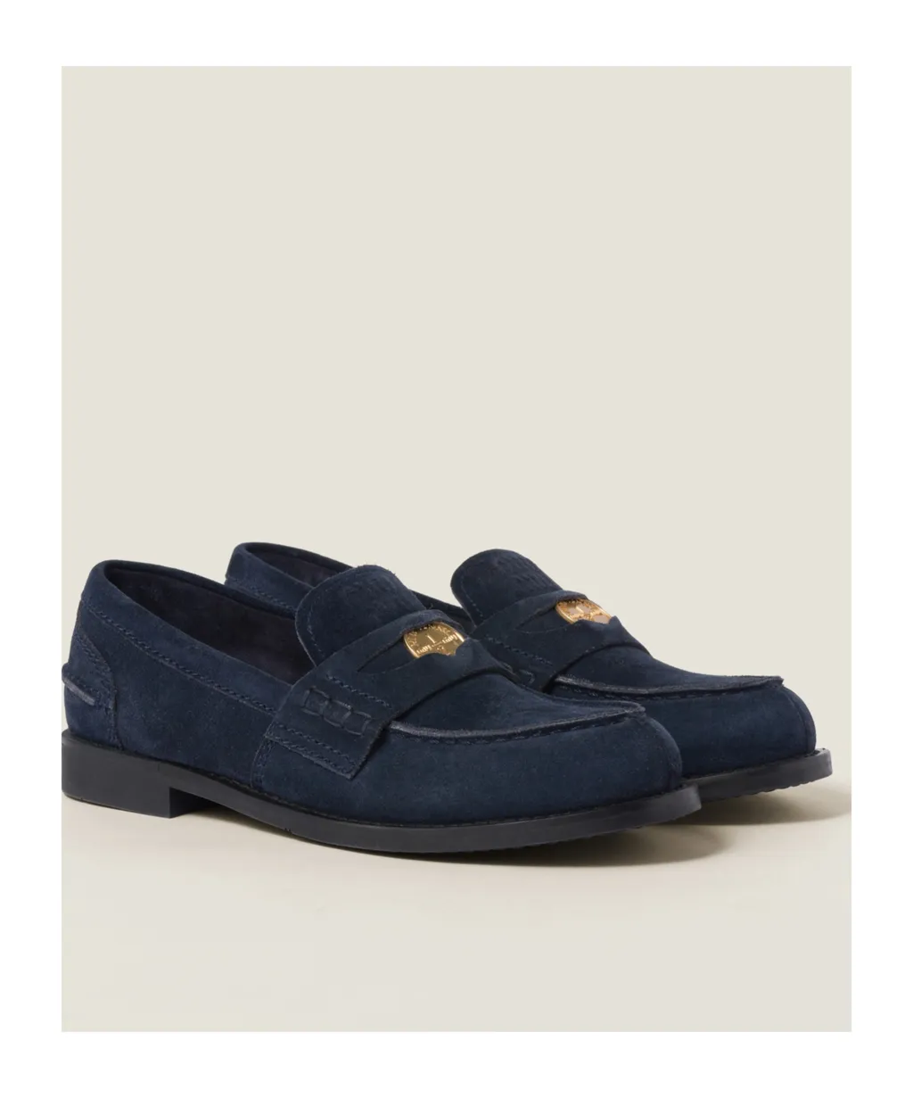 Faded Suede Loafers