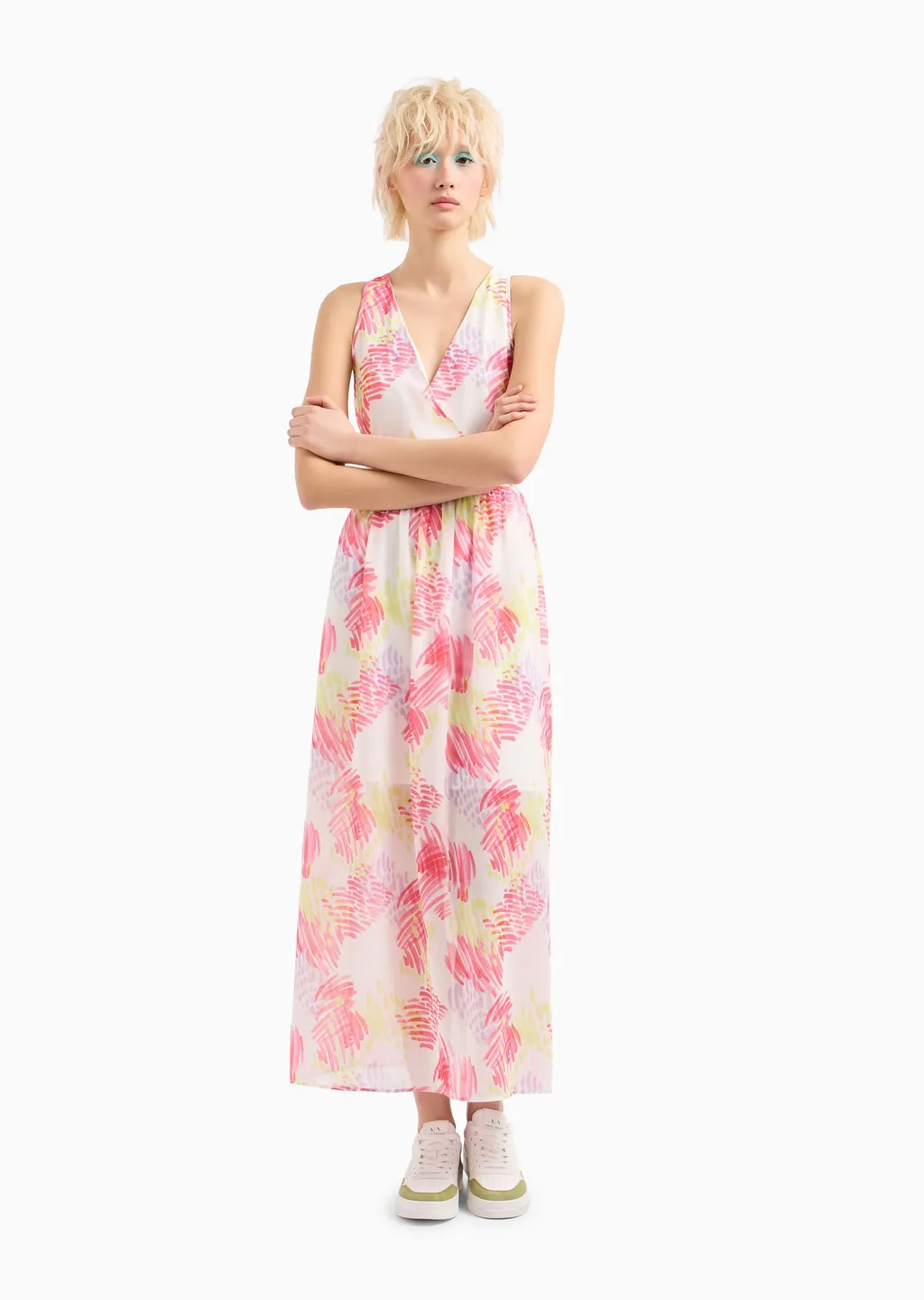 V-Neck Sleeveless Dress