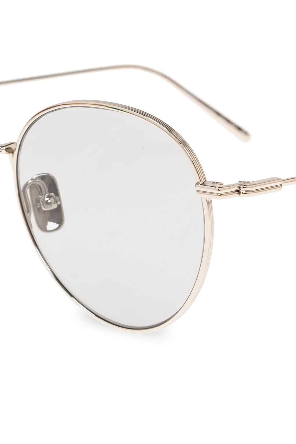Logo-Engraved Round-Frame Sunglasses