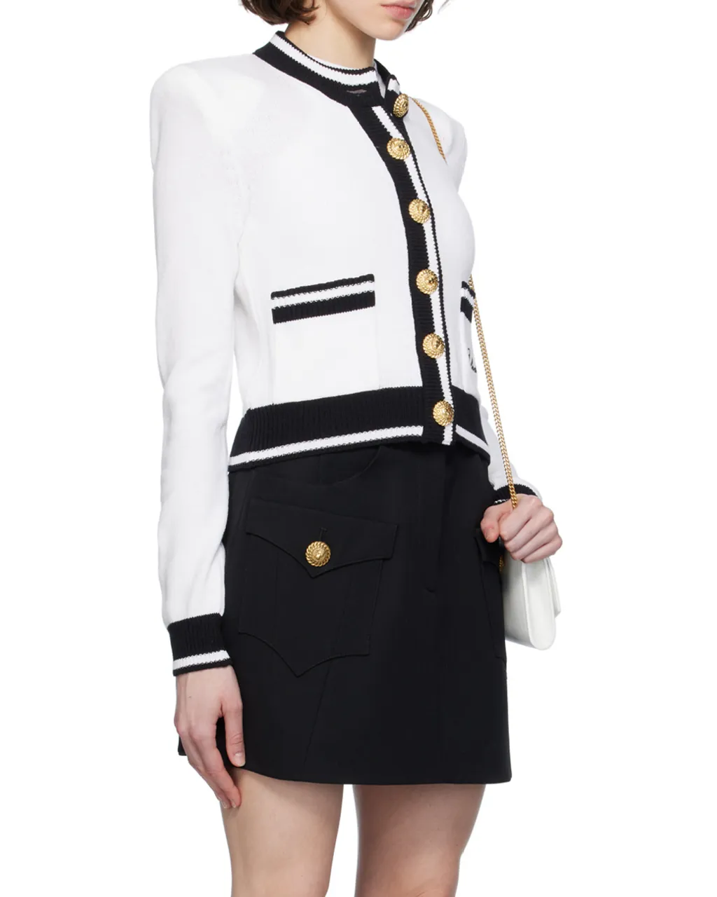 Long-Sleeved Knitted Cardigan