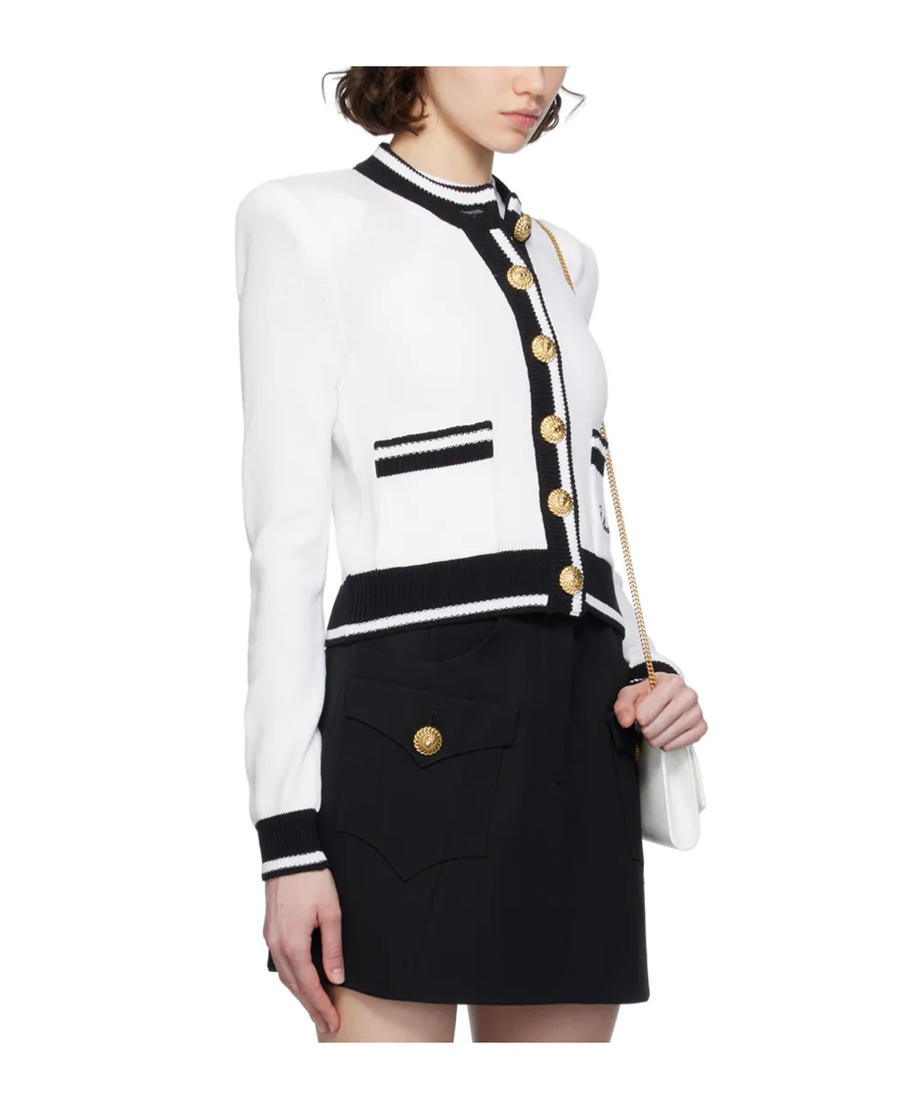 Long-Sleeved Knitted Cardigan