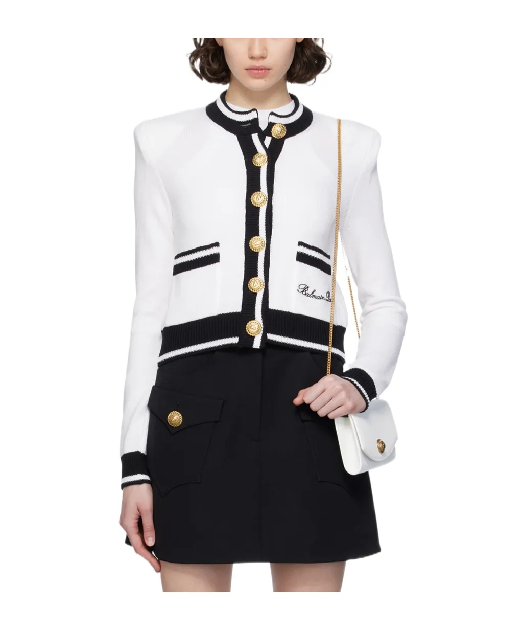 Long-Sleeved Knitted Cardigan