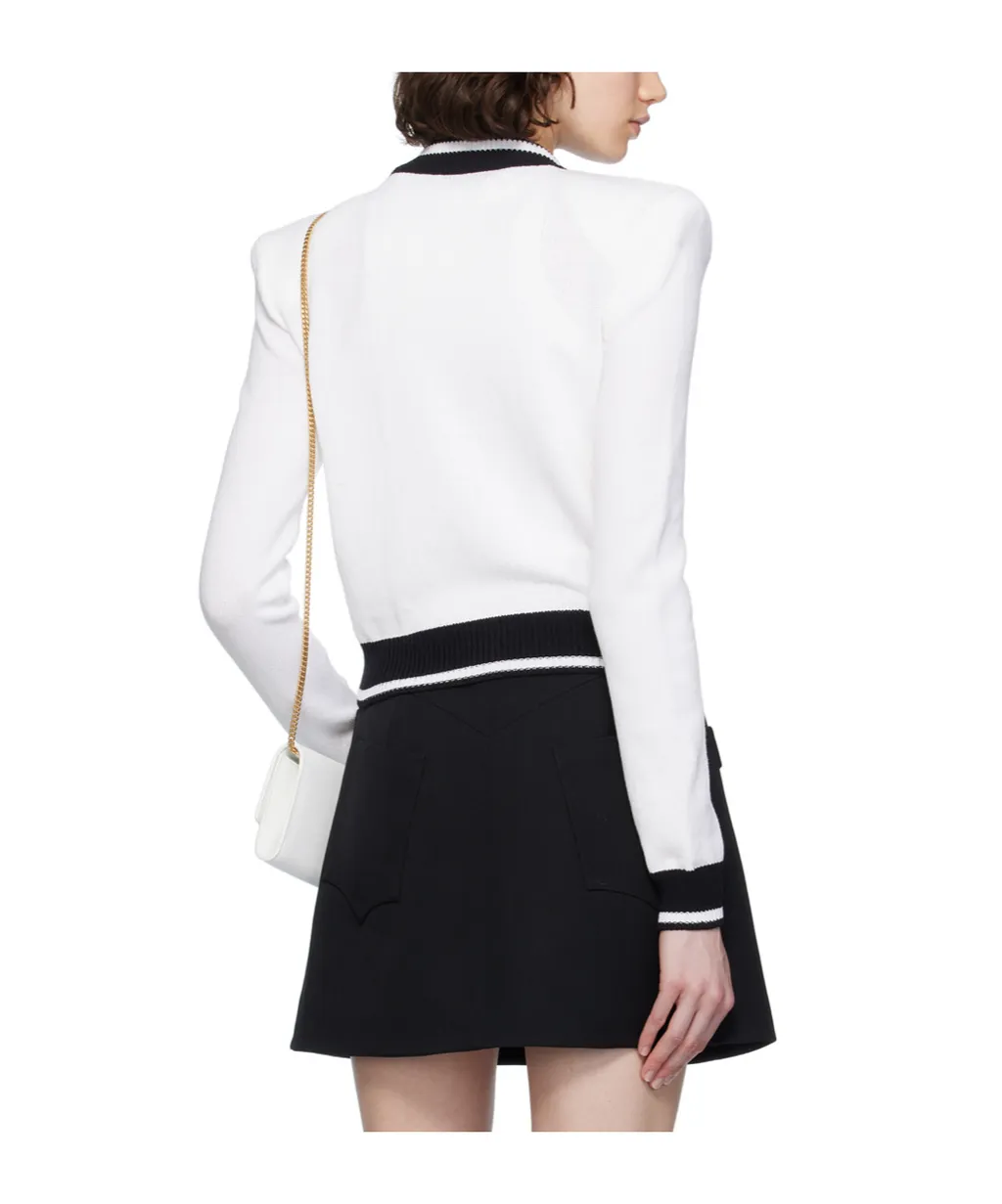 Long-Sleeved Knitted Cardigan