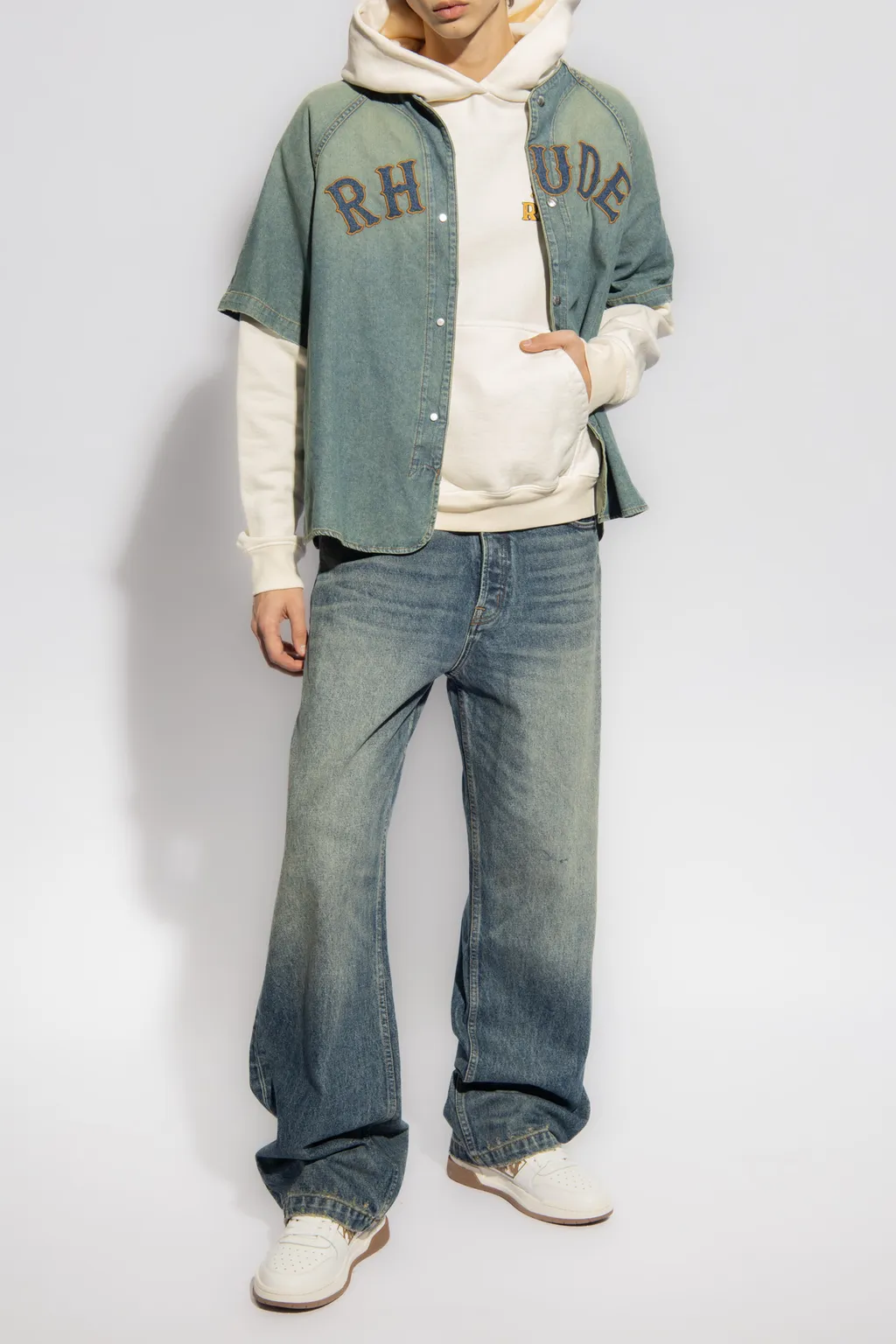 Rhude Cresta Cigar Drop Shoulder Hoodie