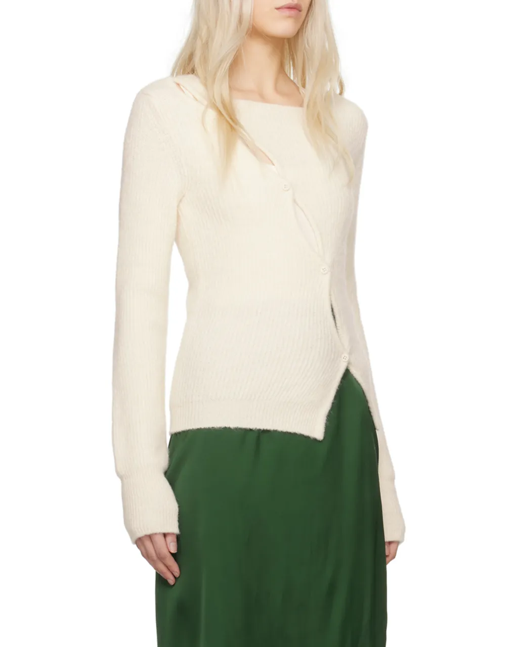La Maille Pau Long-Sleeved Knitted Cardigan