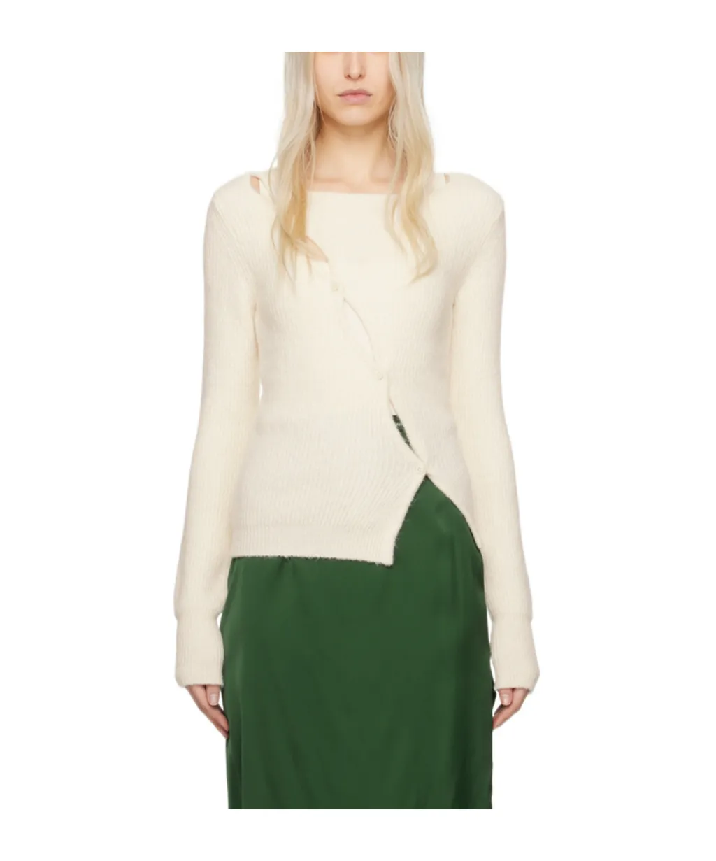 La Maille Pau Long-Sleeved Knitted Cardigan