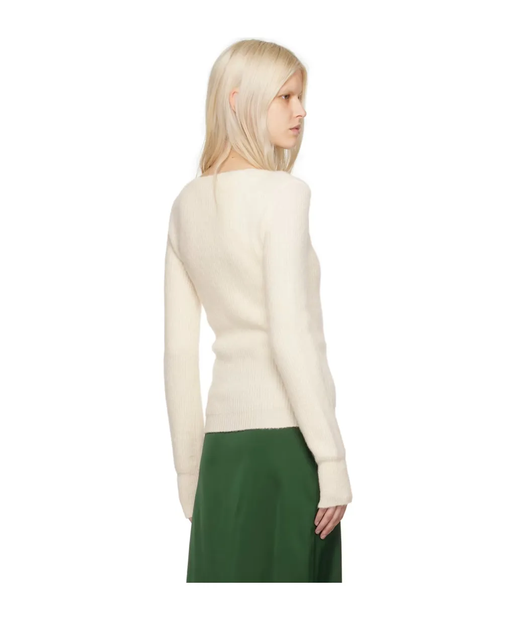 La Maille Pau Long-Sleeved Knitted Cardigan