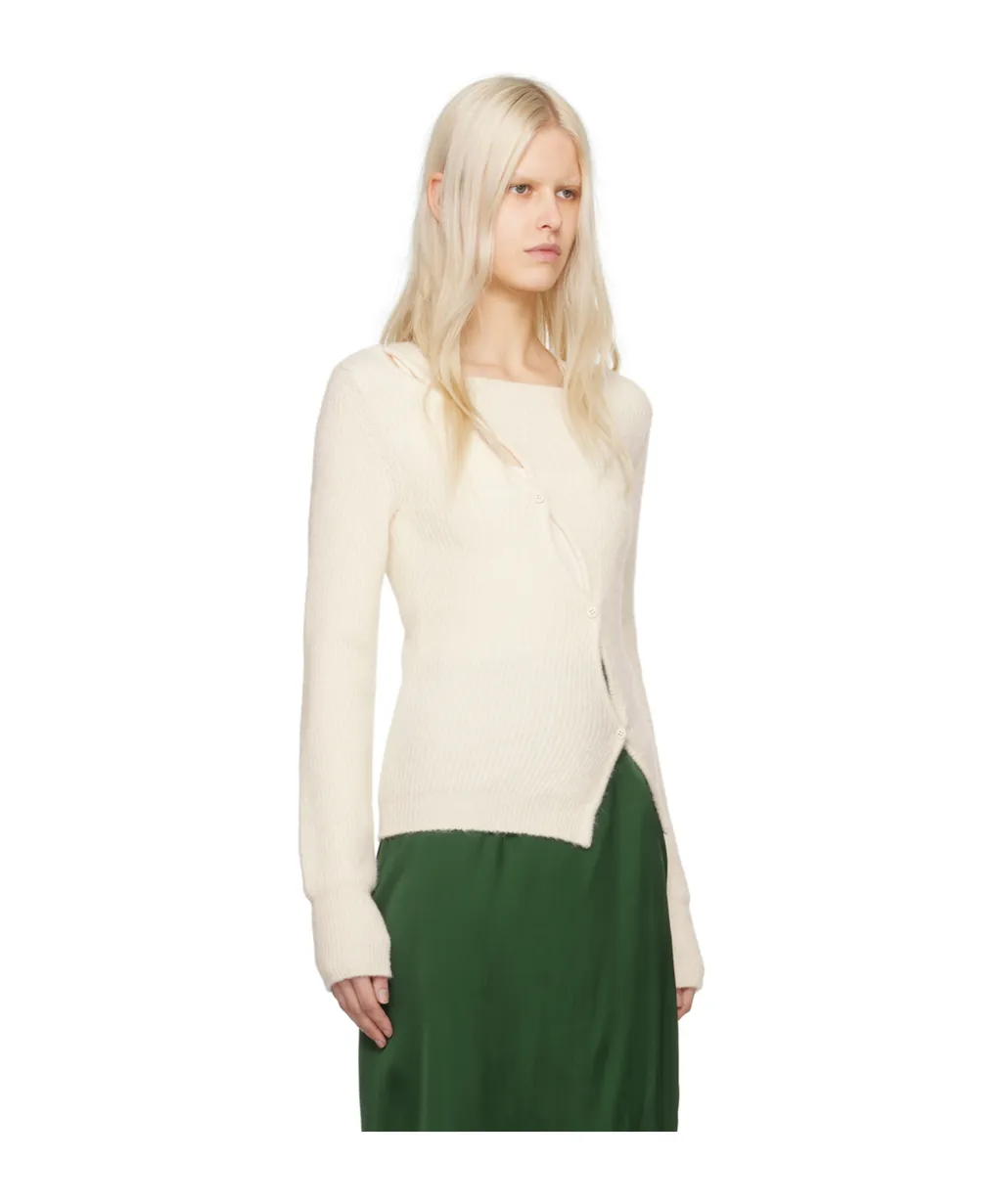 La Maille Pau Long-Sleeved Knitted Cardigan