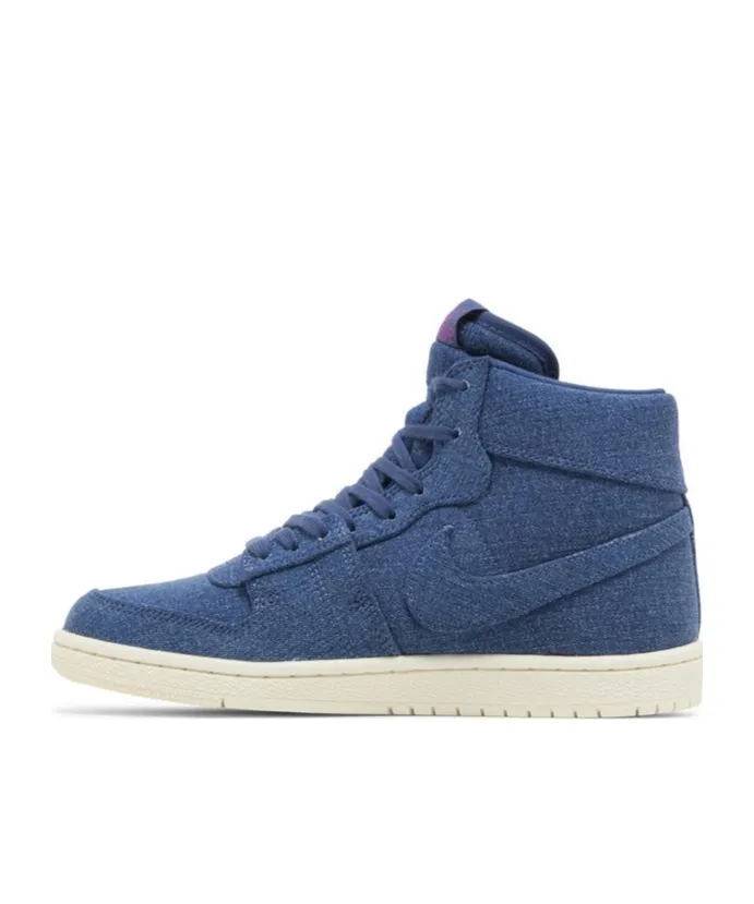 Denim High-Top Sneakers