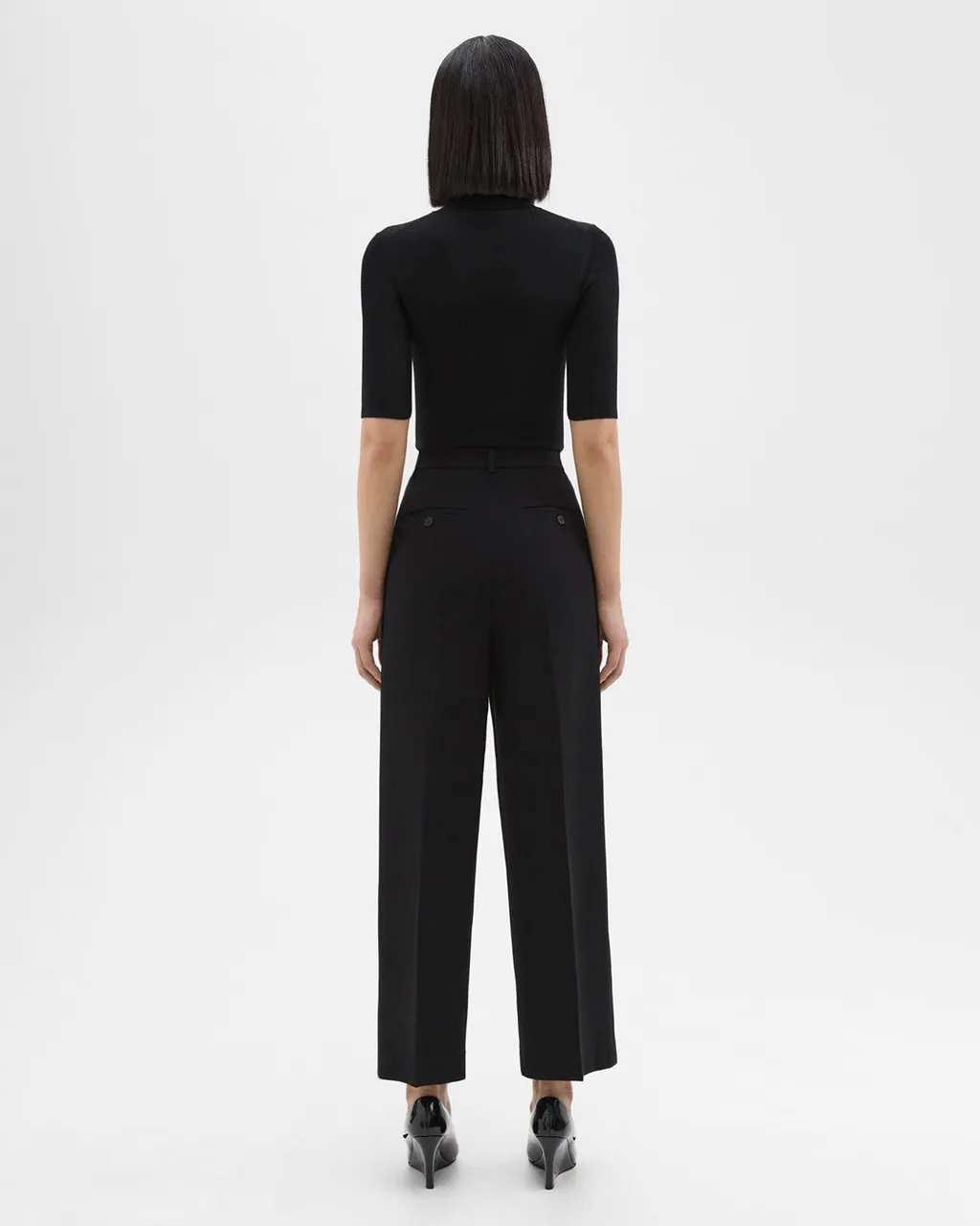 High Waist And Wide Legs Casual Trousers