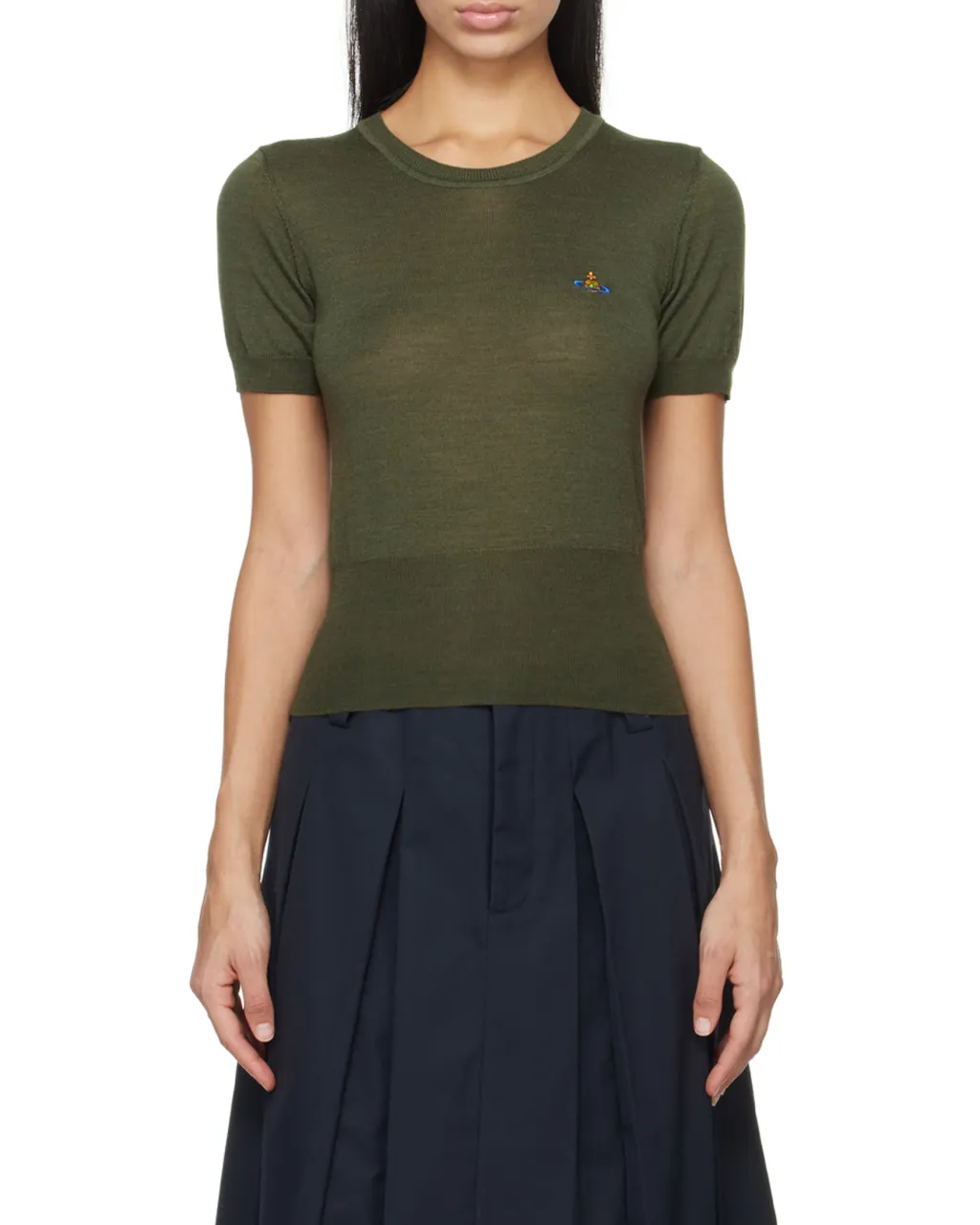 Vivienne Westwood Orb-Embroidered Knit Top