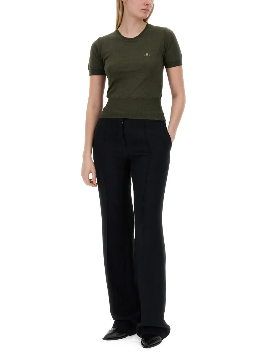 Vivienne Westwood Orb-Embroidered Knit Top