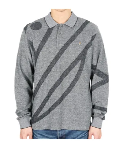 Orb-Embroidered Abstract Polo Shirt