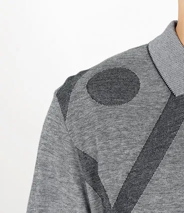 Orb-Embroidered Abstract Polo Shirt