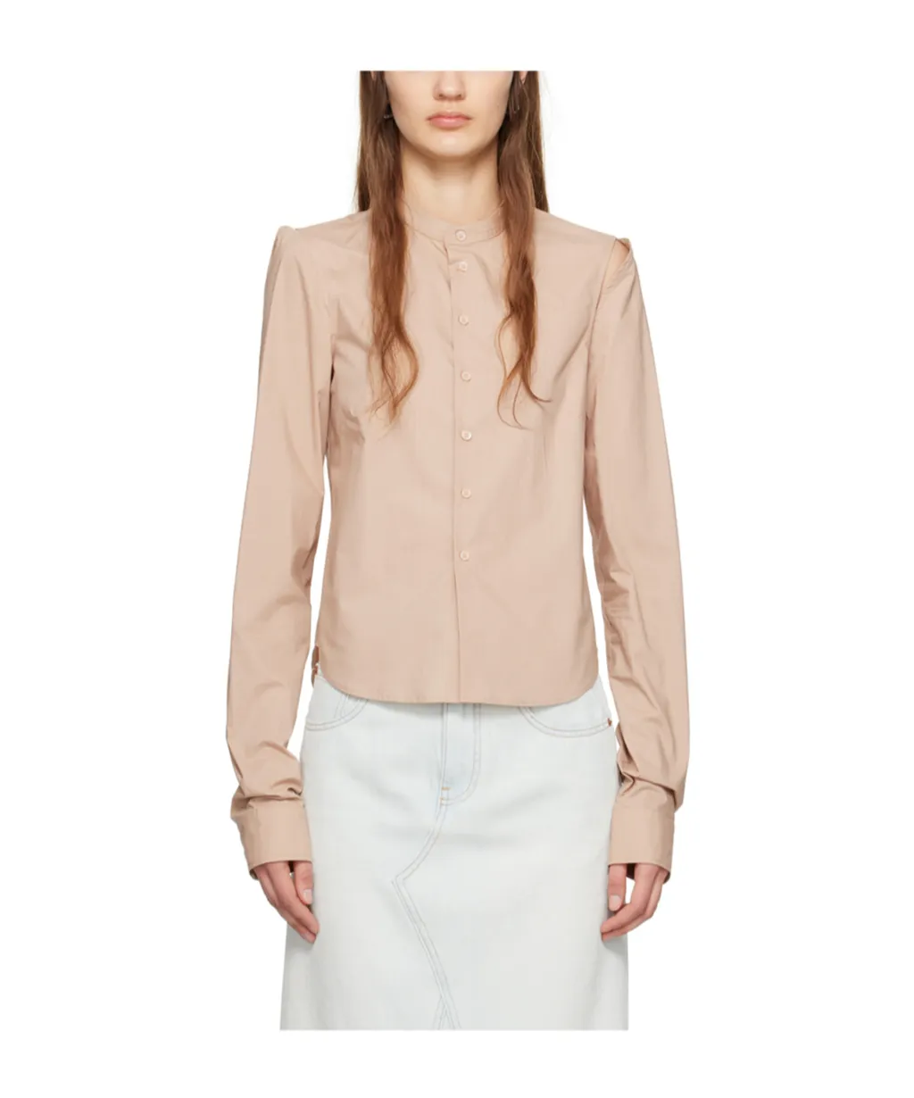 Cut-Out Cotton Shirt