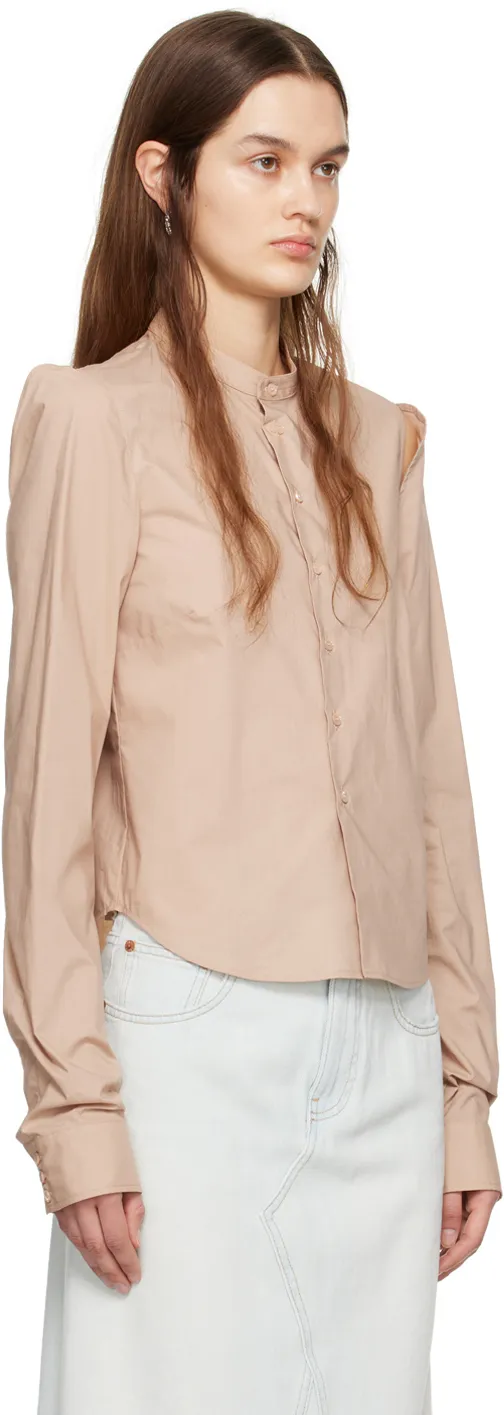 Cut-Out Cotton Shirt