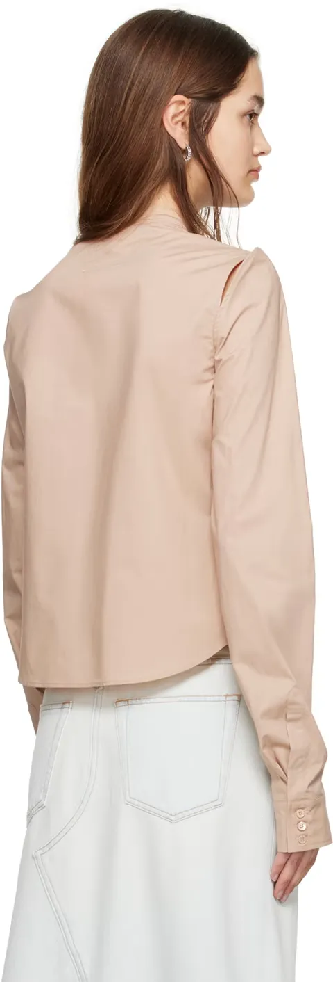 Cut-Out Cotton Shirt