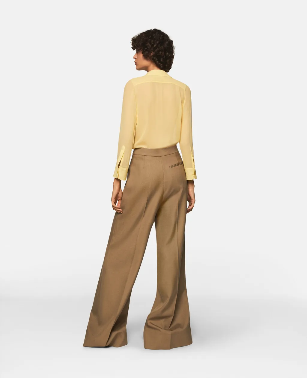 Stella Mccartney Sheer Ruffled Tuxedo Shirt