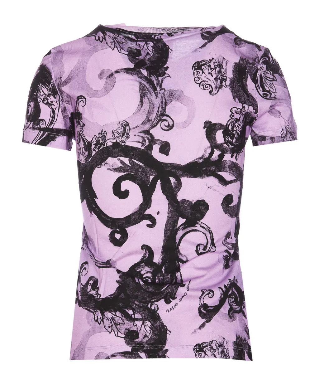 Barocco-Print Cotton T-Shirt