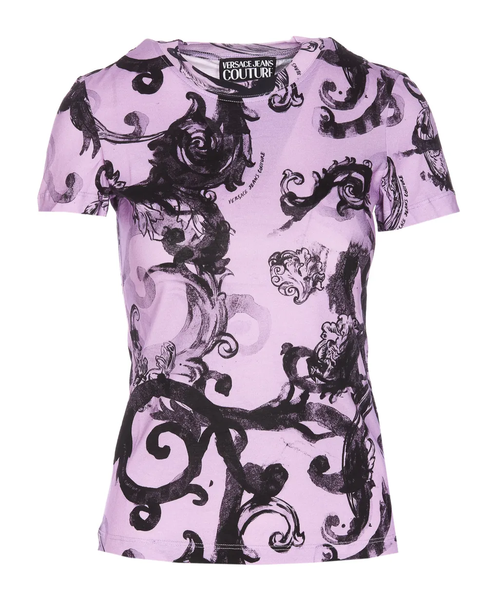 Barocco-Print Cotton T-Shirt
