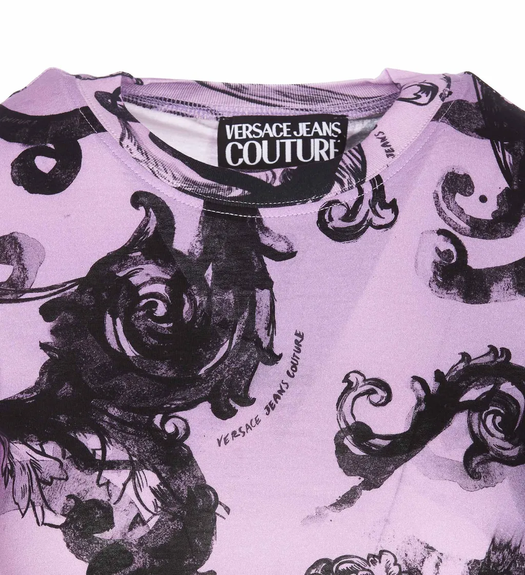 Barocco-Print Cotton T-Shirt