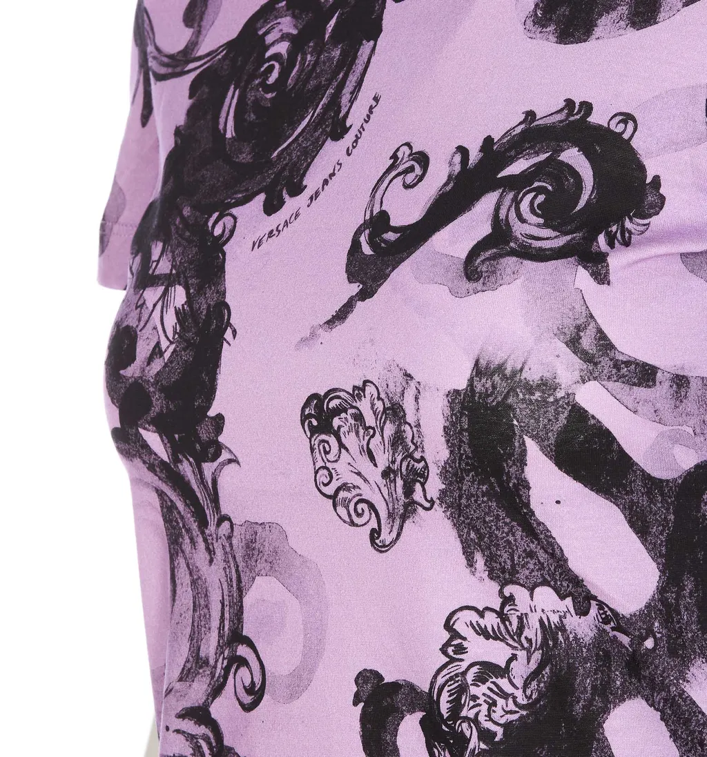 Barocco-Print Cotton T-Shirt
