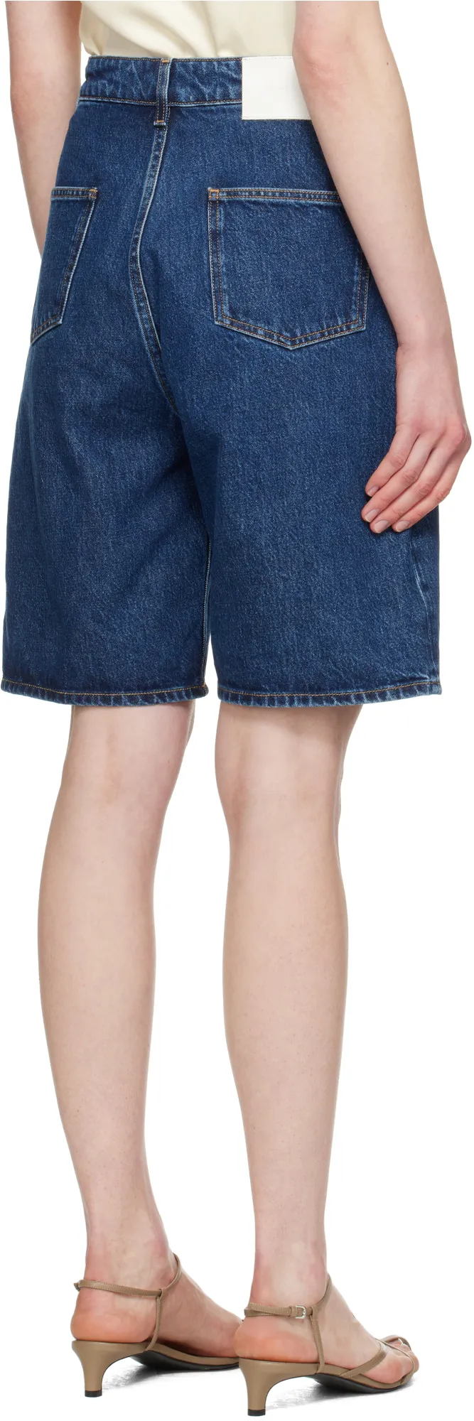 Belt Ring Denim Shorts