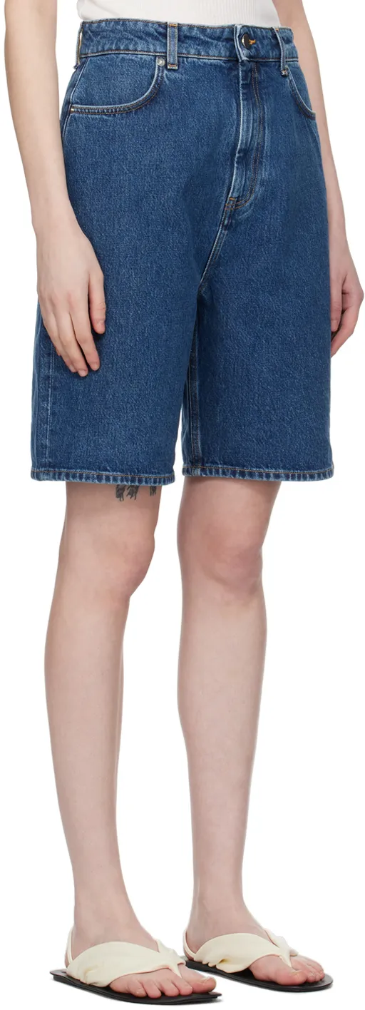 Belt Ring Denim Shorts