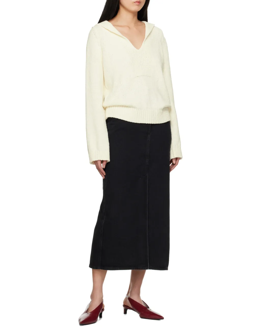 Loulou Studio Rona Straight Skirt