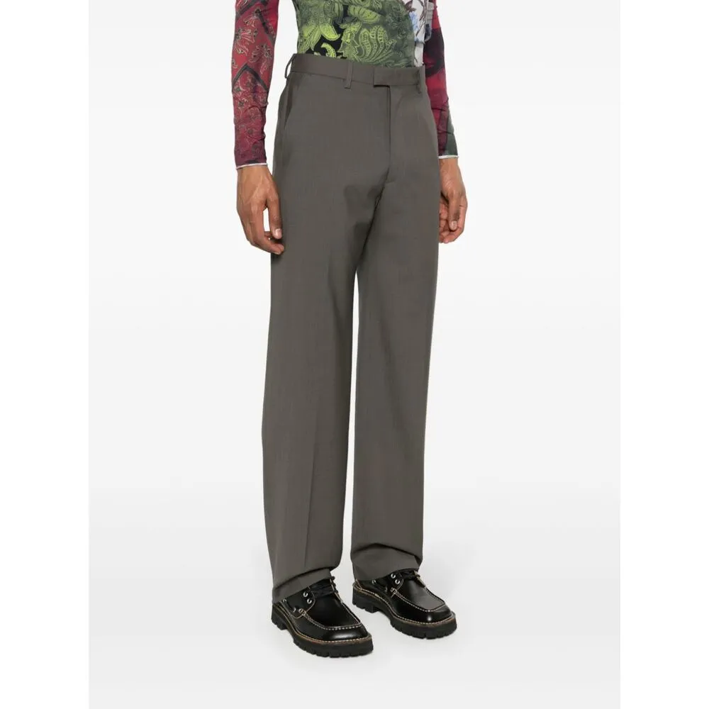 Mm6 Maison Margiela Pressed-Crease Tailored Trousers