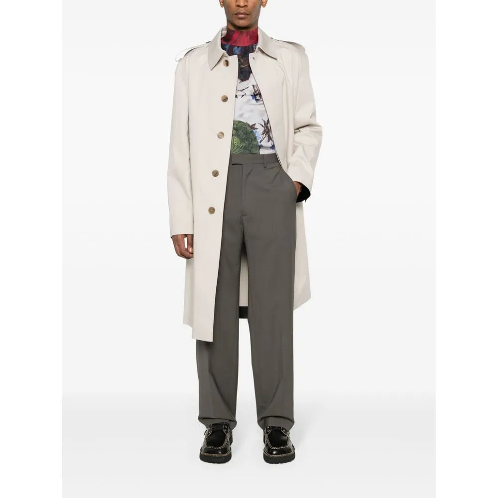 Mm6 Maison Margiela Pressed-Crease Tailored Trousers