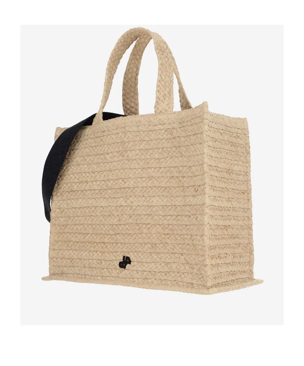 Patou Jp Raffia Carryall Tote
