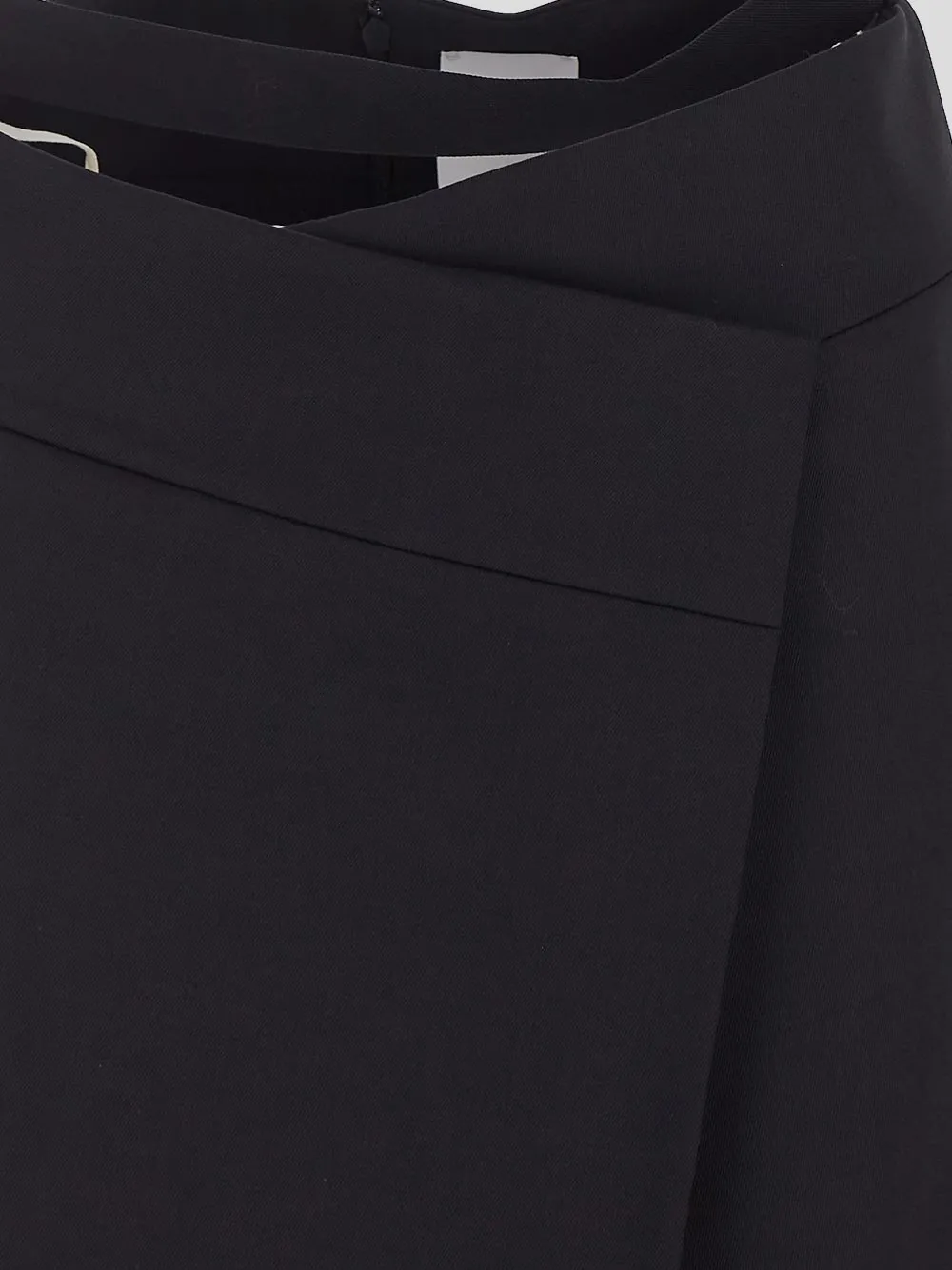 Patou Wraparound Self-Tie Fastened Mini Skirt