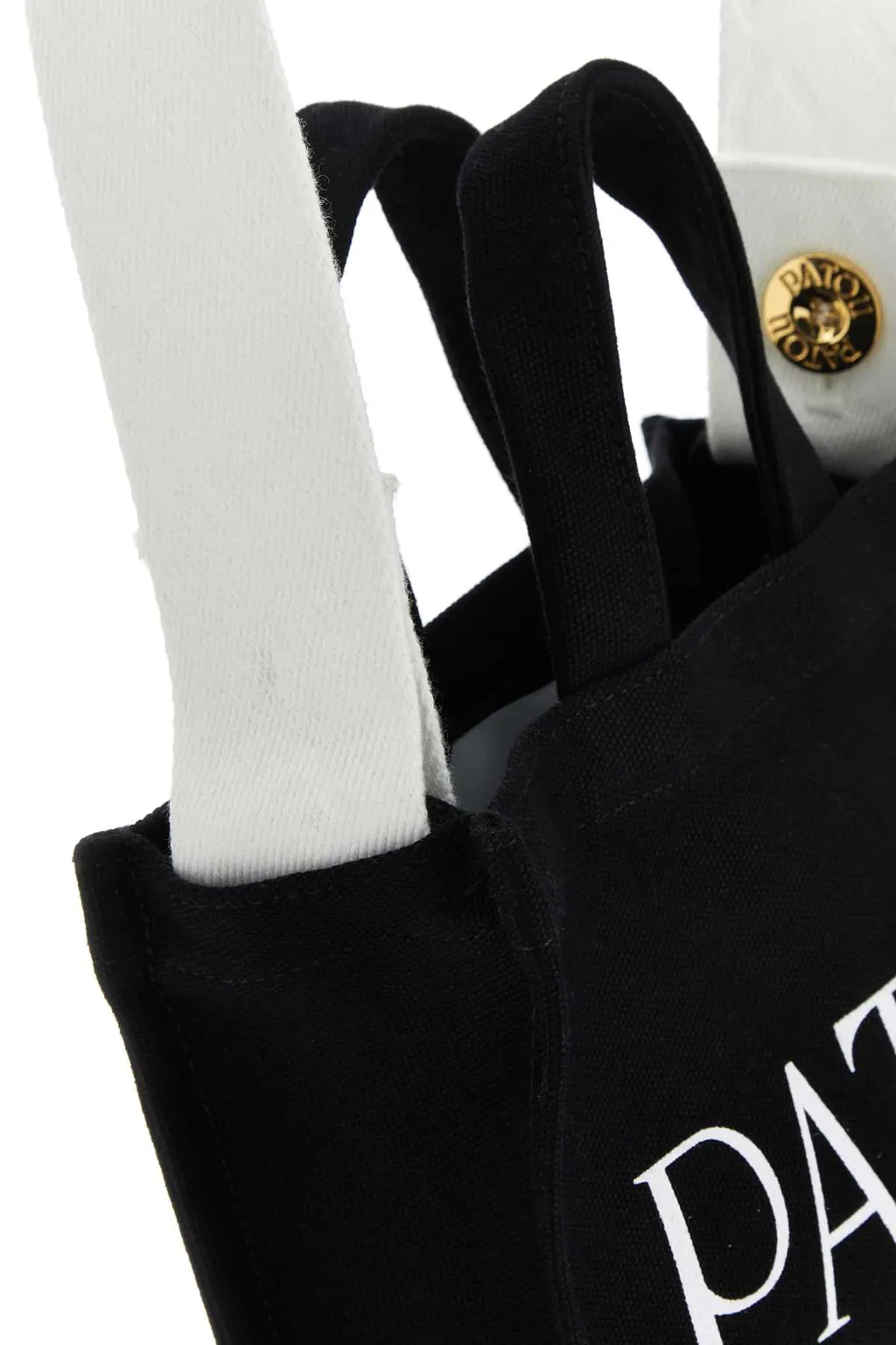 Patou Small Logo-Printed Top Handle Bag