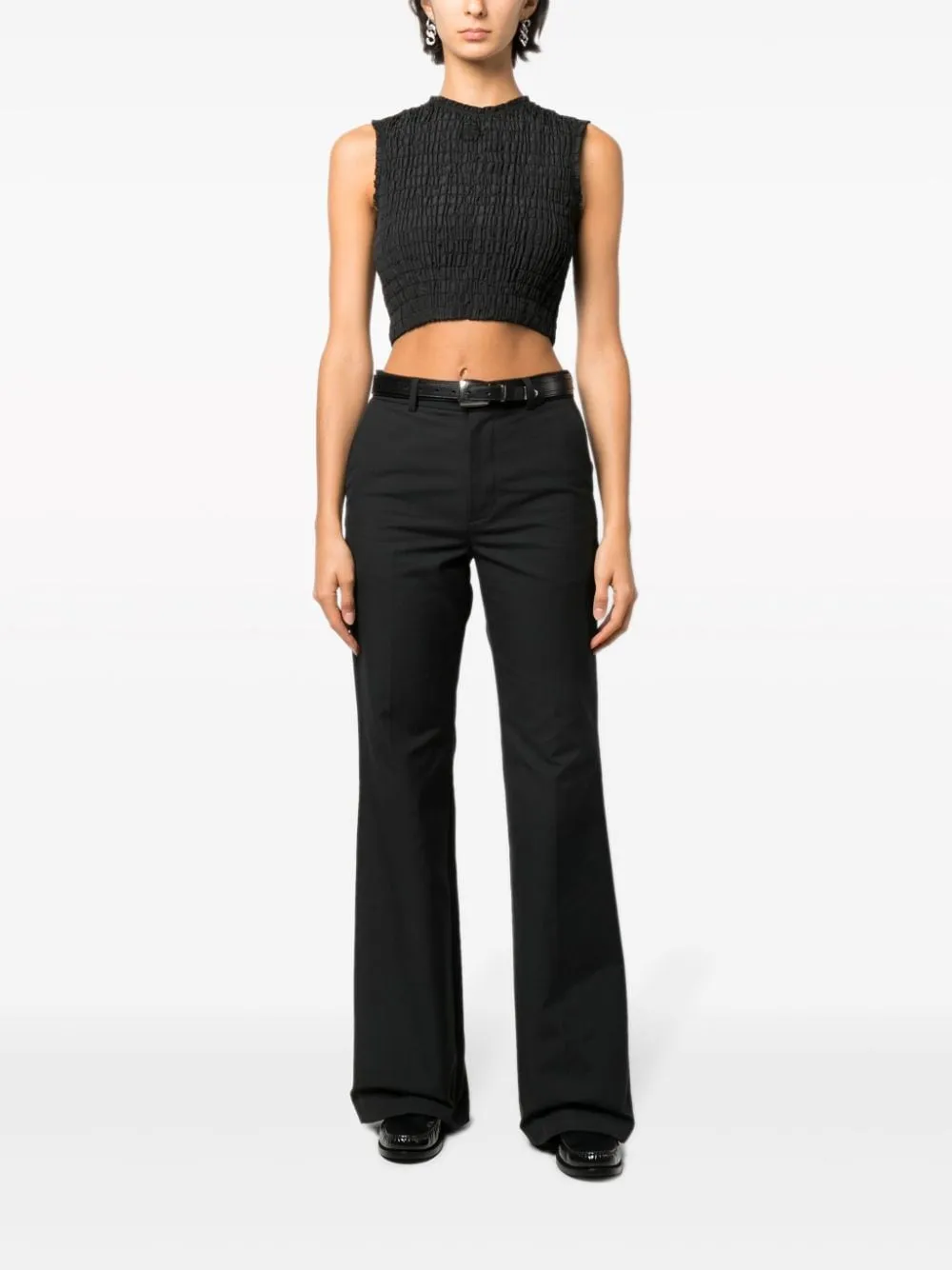 Patou Textured Cropped Top
