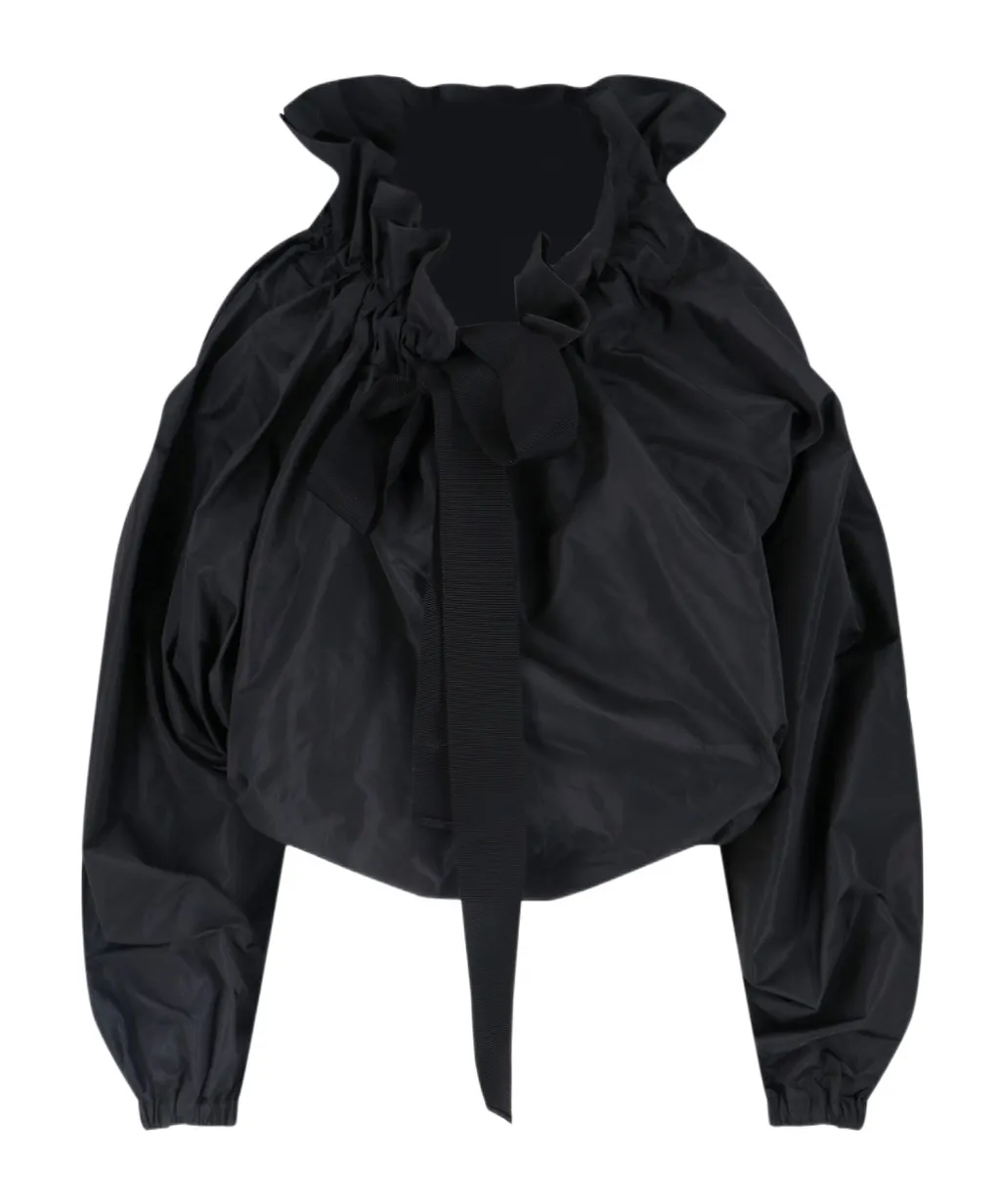 Patou Ruffled Long Sleeve Top